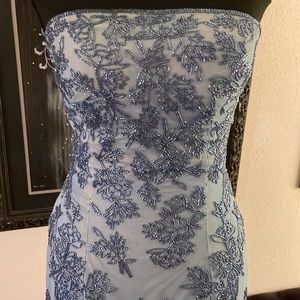 Incredible heavily beaded Cachè vintage gown.